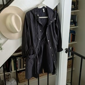 American Apparel Dark Grey Rain Jacket